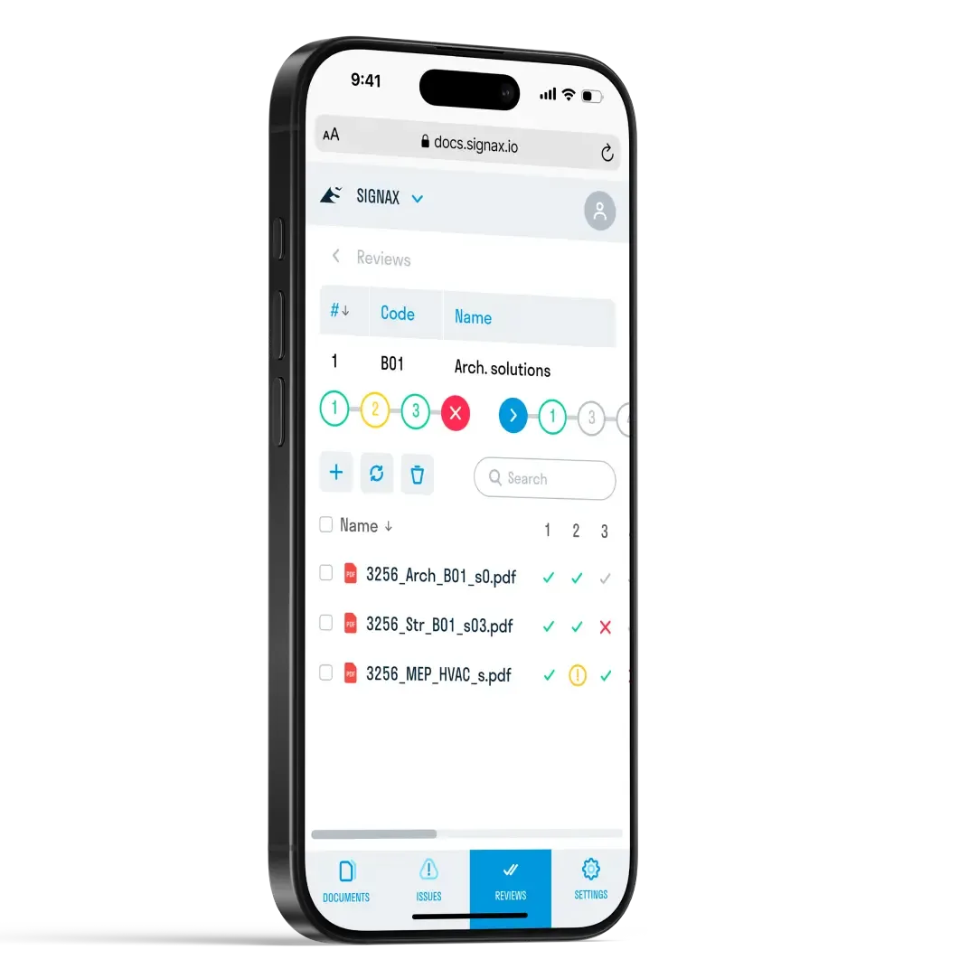SIGNAX DOCS — Project document management